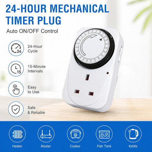Hour electric mains plug - hour,